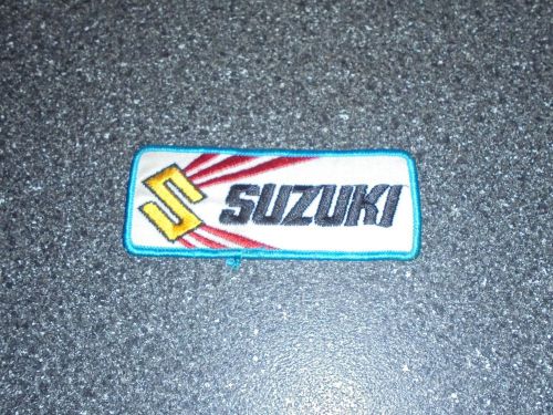 Vintage suzuki motorcycle patch &#034;nos&#034; free shipping