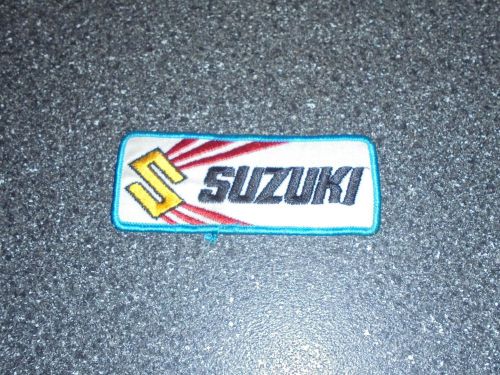 Vintage suzuki motorcycle patch "nos" free shipping