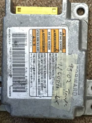 1998-2002 isuzu trooper air bag module 8162301192