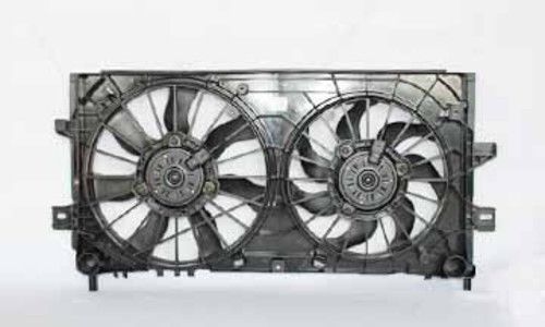 Dual radiator and condenser fan assembly left tyc 621430
