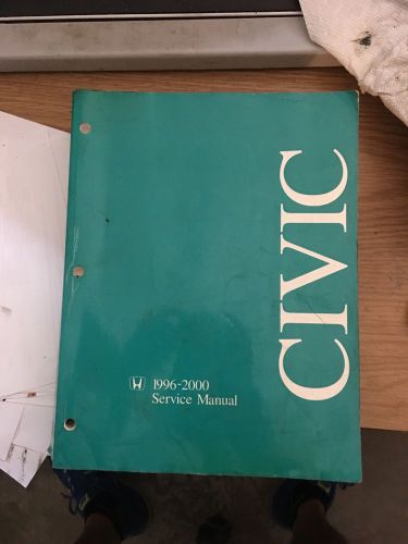 Honda civic service manual 1996-2000 oem genuine paper