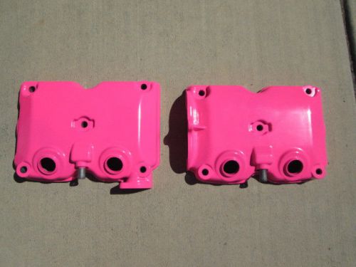 Sti pink powdercoated subaru outback 2.5l sohc valve covers