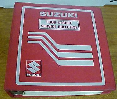 1975-1983 suzuki 4 stroke motorcycle service bulletins
