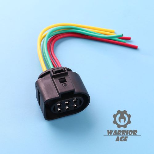 Oem for vw golf audi skoda seat 6-pin electrical plug connector w/ wire pigtail