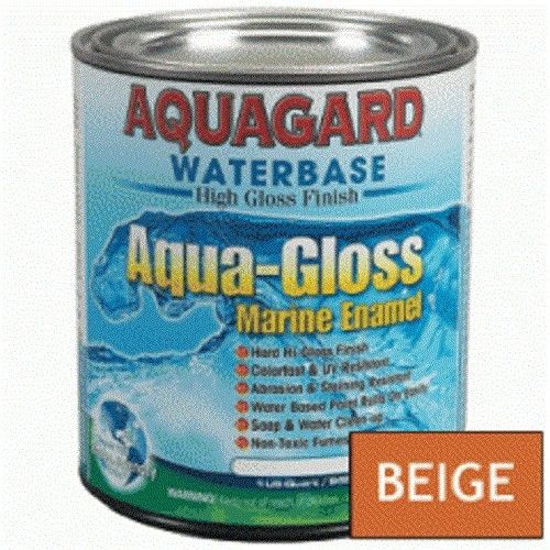 Aquagard aqua gloss waterbased enamel - 1qt - beige #80022 new listing