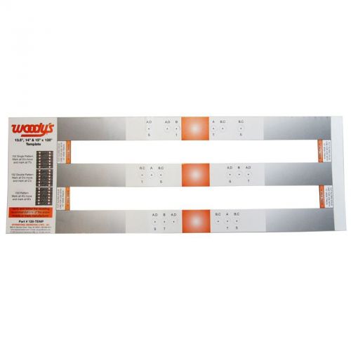 Arctic cat stud template - 128" 13.5" 14" 15" 2.52 pitch 2-ply track - 4639-443