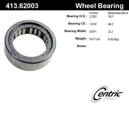 Centric parts 413.62003 rear axle bearing
