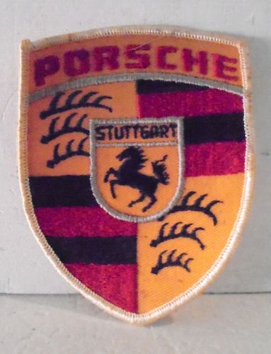 Porsche stuttgart 4 x 3&#034; sew on patch loose ex