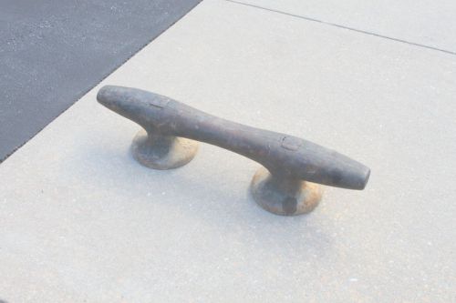 246 lb. vintage vessel ship's mooring bollard dock cleat maritime navy barge