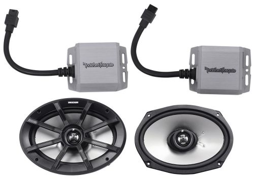 Rockford fosgate pm100x1 100w 2/4-ohm mini motorsport amplifier+2) 6x9&#034; speakers