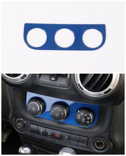 Inner air conditioner switch button trim for jeep wrangler jk 2011-2016 blue
