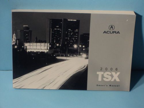 06 2006 acura tsx owners manual
