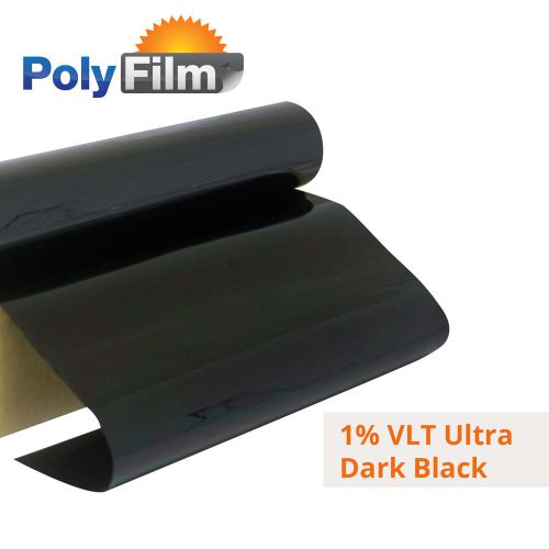 Window tint film 1% extreme dark black 76cm x 6m roll glass car home office