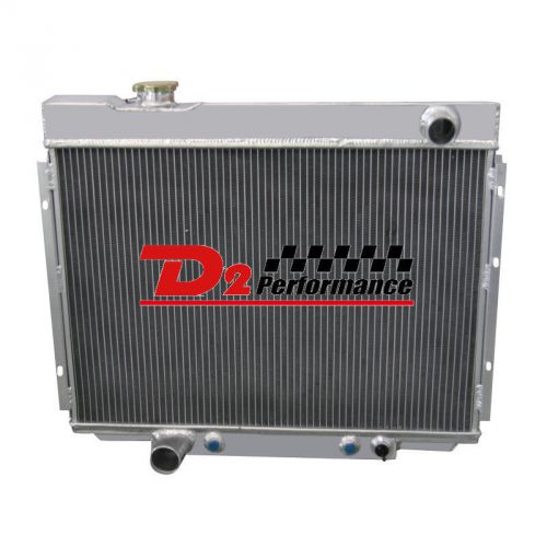 3 row 24&#034; racing aluminum alloy radiator for 1968 1969 1970 ford mustang