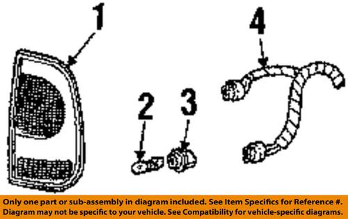 Ford oem f58z13411a combination lamps tail light-rear-socket