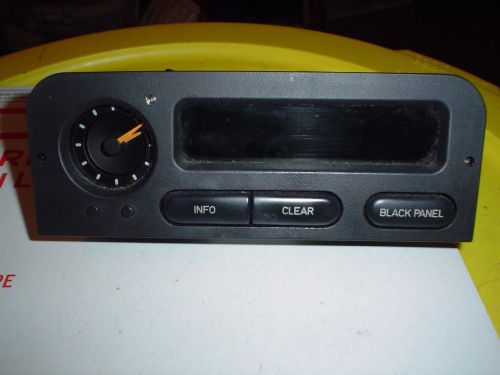 Saab 900 black panel 1993 - 1998 grey fascia clock information display clear