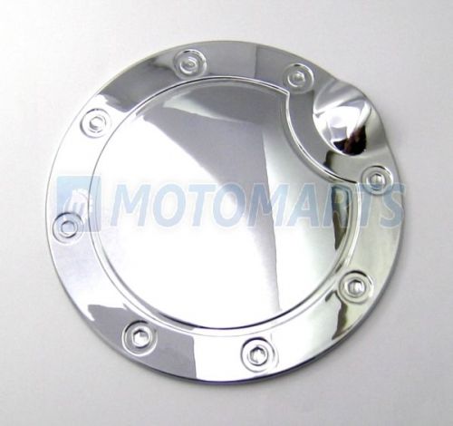 New chrome fuel tank cover gas cap door for dodge ram 1500 02-08 2500 3500 03-09