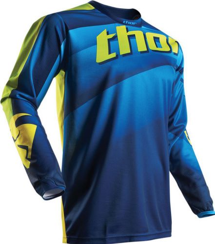2017 thor mx navy lime pulse vellow offroad air dry jersey dirt bike all sizes