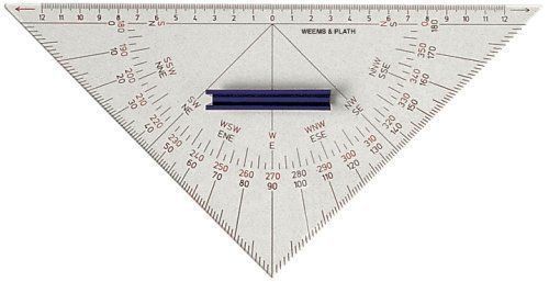 Weems &amp; plath protractor triangle with handle item #101