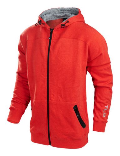 Troy lee designs rebound zip-up mens hoodie - heather red - all sizes