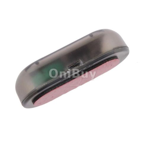 Solar car auto alarm led light security system warning theft flash blinking