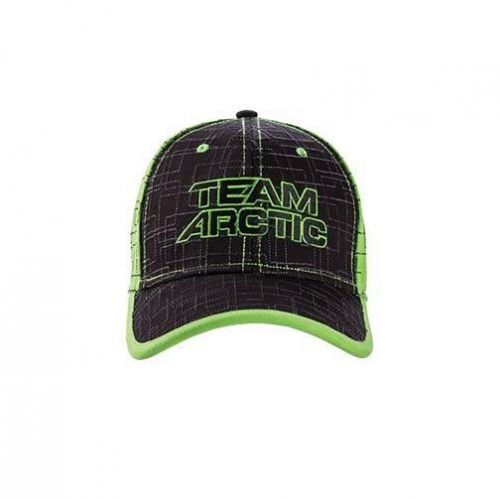 Arctic cat men&#039;s team arctic squares hat / cap - black / green 5259-865