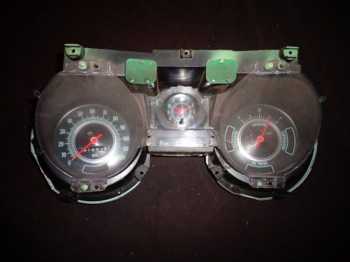 1969 chevrolet chevelle el camino malibu ss dash instrument gauge cluster-clock