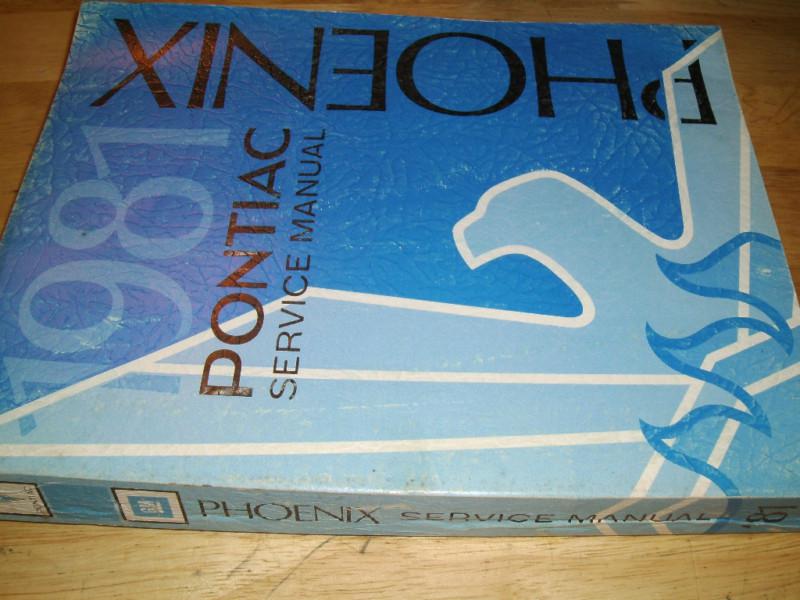 1981 PONTIAC PHOENIX SHOP MANUAL / ORIGINAL G.M. BOOK / USEFUL!!, US $24.50, image 2