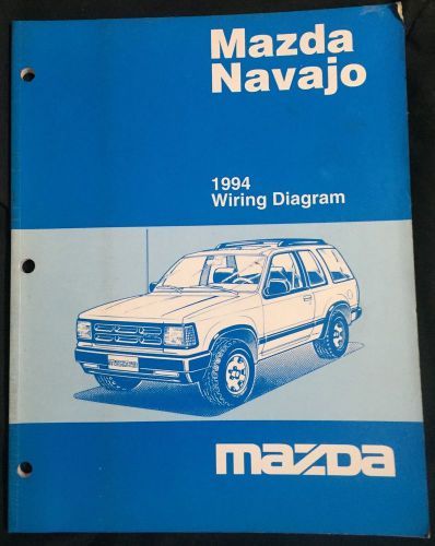 1994 mazda navajo factory oem wiring diagram manual
