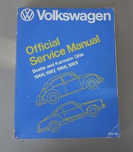 Volkswagen official service manual beetle &amp; karmann ghia 1966, 1967, 1968, 1969
