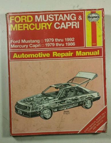 Ford mustang haynes repair manual 1979 thru 1992