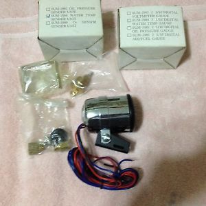 Digital auto water/temp gauge 2 1/16" chrome cup/instruc./hardware