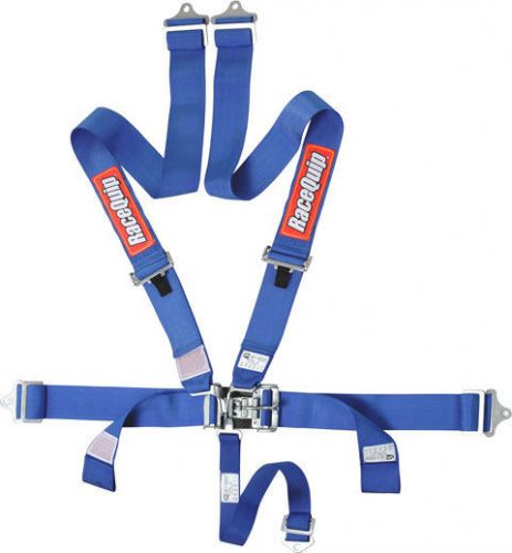 Racequip harness racing seat belts 5pt blue bolt-in or wrap sfi 16.1 #711021