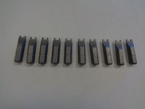 Driver bit #10 x 1" x 1/4" hex spanner insert set of (10) marine boat