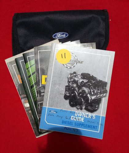 2012 ford super duty owners manual w/case-includes powerstroke diesel supplement