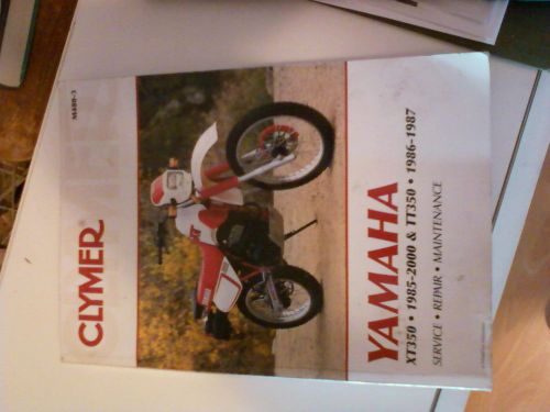 Clymer manual yamaha xt350 1985-2000