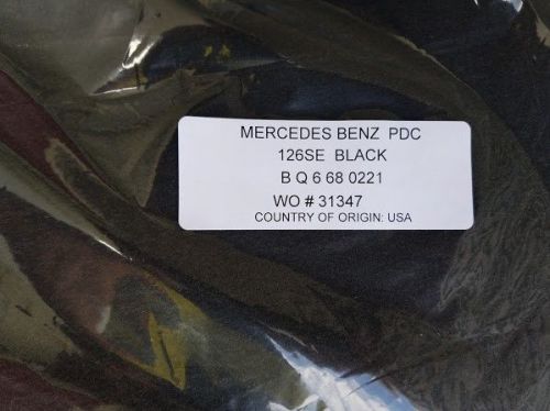 Mercedes-benz w126 floor mats black 300se 380se 300sd 6 68 0221