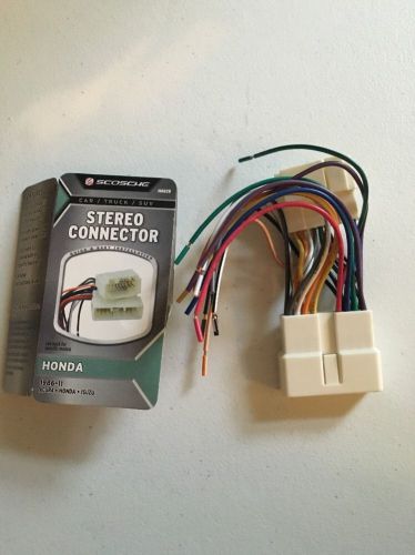 Scosche ha028 car stereo wiring connector 1986-up honda acura isuzu  no reserve