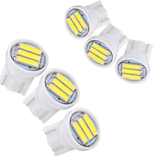 10pcs t10 3 smd 7020 led 1w bright white w5w wedge license plate car light lamp