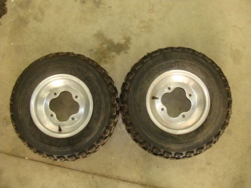 86 87 88 89 honda trx250r 250r fourtrax itp front rims tires wheels 21x7-10 set