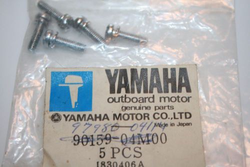 5 nos yamaha screws 90159-04m00 outboard marine carburetor float chamber