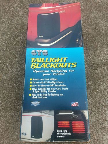 Gts blackout taillight covers 92-97 thunderbird ford new in the box
