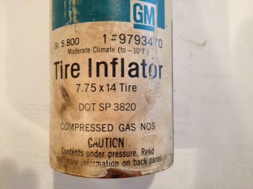 Gm space saver spare tire inflator vintage from late 60&#039;s 7.75 rare