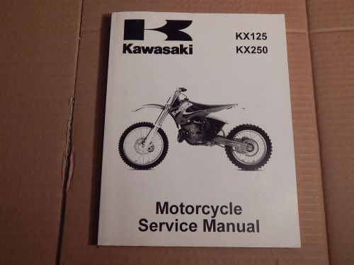1999-2002 kawasaki kx125, kx250 motorcycle service  manual