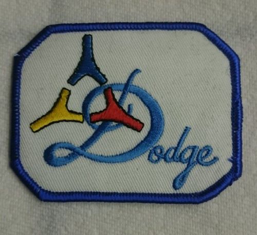 Vintage dodge iron on embroidery patch jacket caps 1980&#039;s