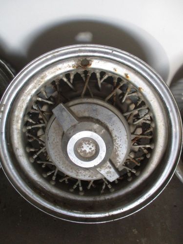 1950s packard/ chrysler? kelseys hayes wires spokes set of 4 with knock offs oem