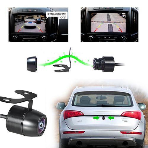 12v 120 degree mini color ccd reverse backup car rear front view camera