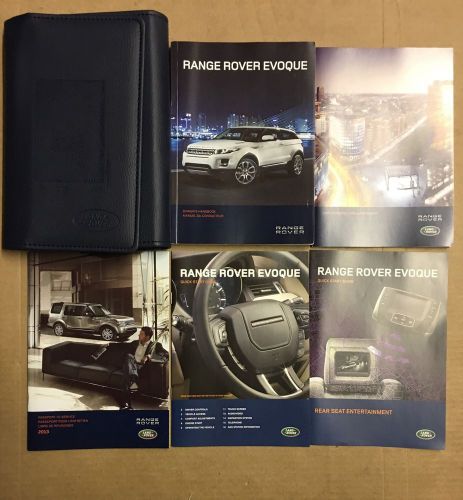 2013 range rover evoque owner&#039;s manual with case