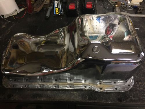Ford 351w front sump chrome oil pan