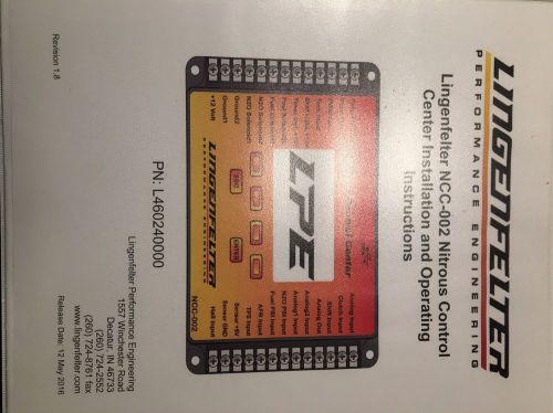 Lingenfelter ncc-002 2-stage progressive nitrous control center controller